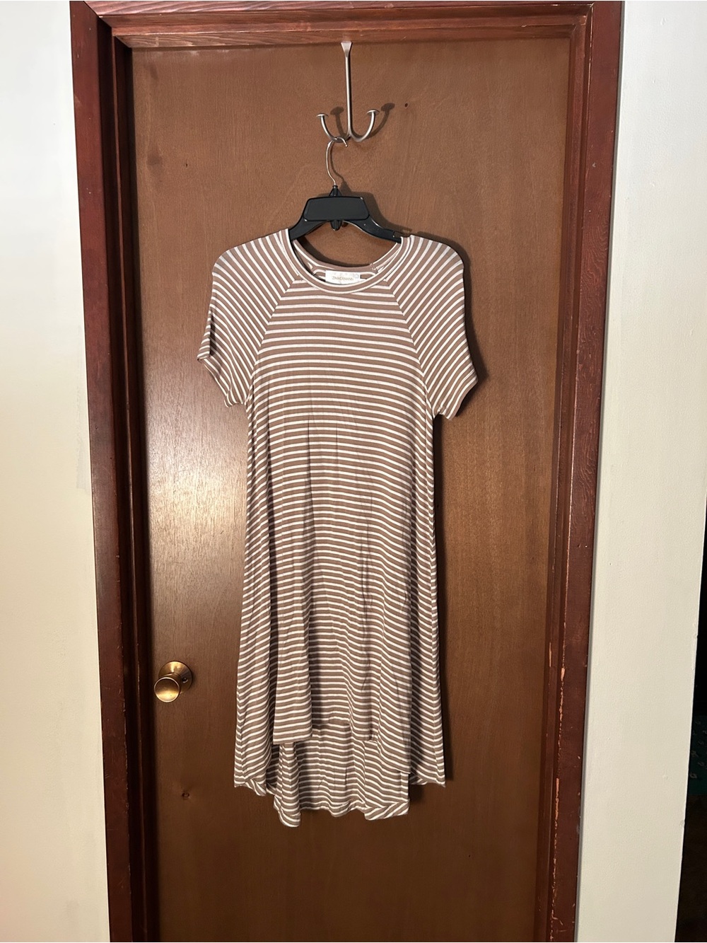 Zimmermann Beige and White Striped Tank Dress Size 0